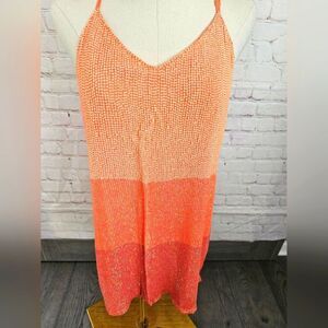 MLV Revolve Carmen Sequin Stripe Mini Dress | Dreamsicle | Small | EUC